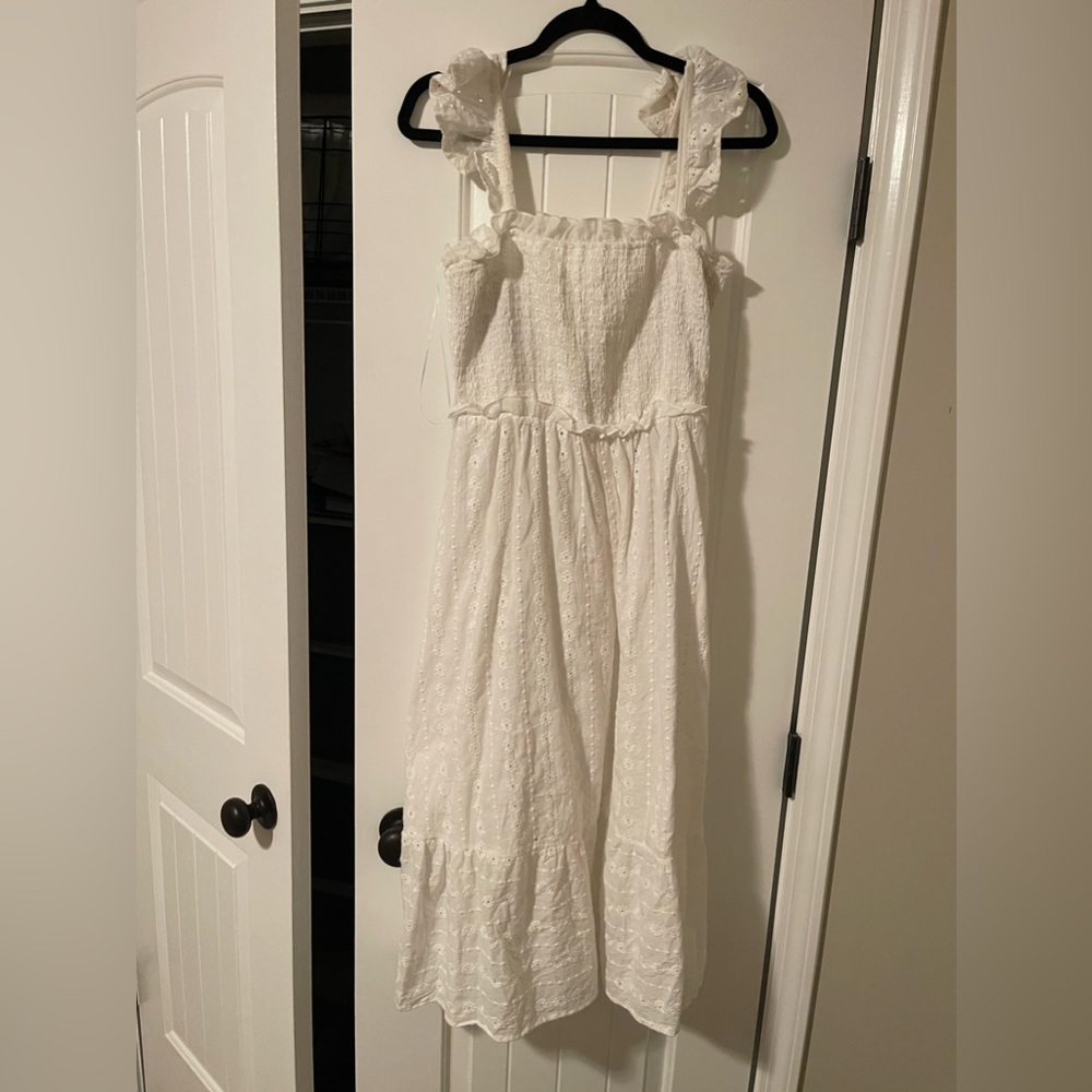 Talulah White Midi Dress Size L